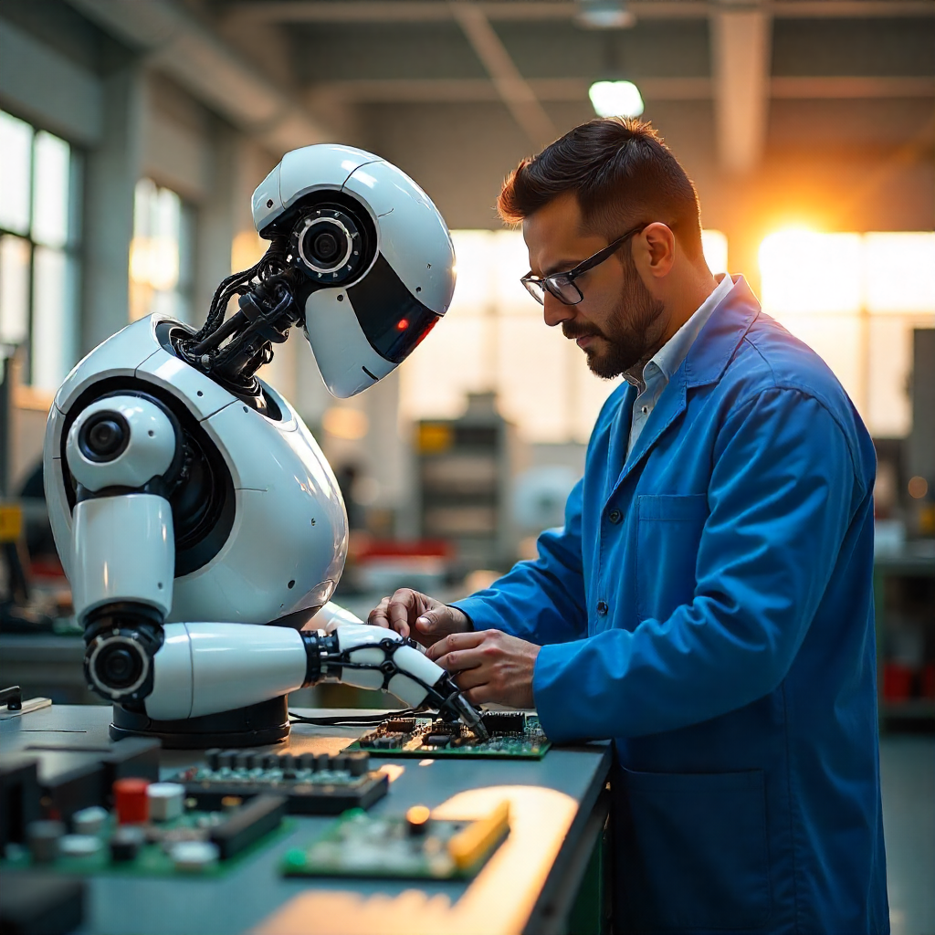 Robôs Colaborativos: Como a Automação Está Transformando o Trabalho Humano